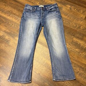BKE Gabby Curvy Fit High Rise Bootcut Jeans Women's 30 x 26.5 Stretch Blue Denim
